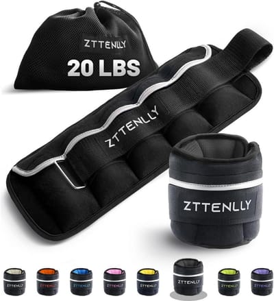 Verstelbare Enkelsgewichten van 1 tot 5 lbs - Ademend, Reflecterend Met Draagtas - Ideaal voor Training en Wandelen