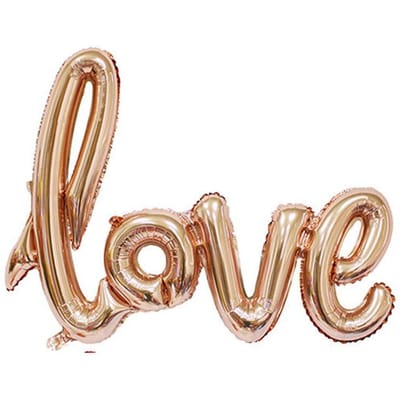 108cm LOVE Letter Folieballon Bruiloft Valentijnsdag Jubileum Verjaardagsfeest Decoratie Champagneglas Foto Booth Props Love&54 cm