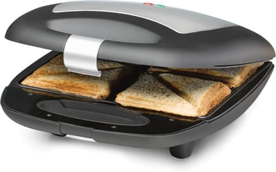 Tosti-ijzer voor knapperige toasts en snacks