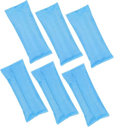 Houtskool Geurzakjes - Vocht Absorber - Lucht Zuiveren - Natuurlijk Materiaal - 6 Stuks - Blauw