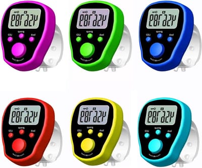 Digitale Vingerteller - Handteller Klikker - Activiteiten Bijhouden - Met Vergrendelknop - 5 Kanalen - Willekeurige Kleur