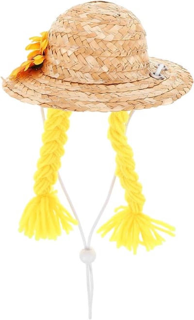 Ganzenhoed Decoratie - Tuindecoratie Hoed - Veranda Aankleden - Handgemaakt Design - 19 cm - Meerkleurig