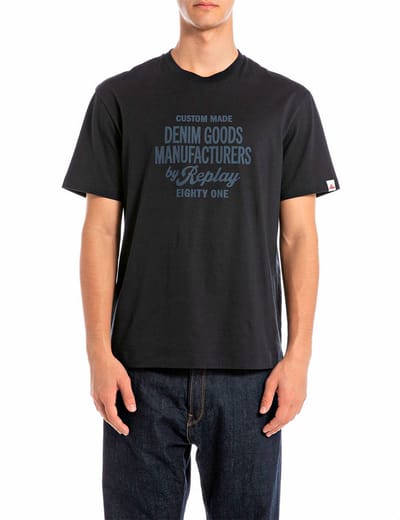 Replay M3202 .000.2660 T-shirt Met Korte Mouwen Zwart M Man