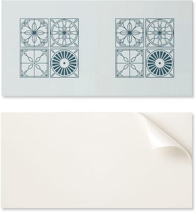 Vinyl wandpaneel voor moderne interieurdecoratie, 100x50 cm, geometrische tegelpatronen