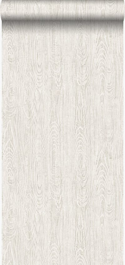 Origin Wallcoverings behang houten planken met nerf ivoor wit - 347554 - 53 cm x 10,05 m