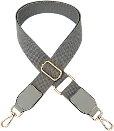 Draagbare Canvas Crossbody Schoudertas met Verstelbare Riem, Ideaal voor Dagelijks Gebruik en Reizen, Grijs, Één Maat