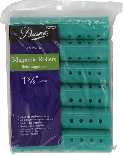 Magnetische Haarroller Aqua 1 3/8 inch - Volumineuze Krullen zonder Warmte