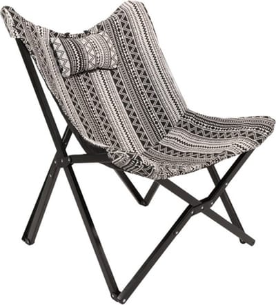Lesli-Living-Vlinderstoel-Aztec-70x81,5x98-zwart-en-wit