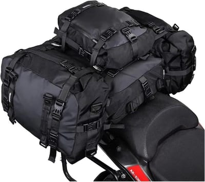 Motorfiets Achterbank Tas - Zadeltas Motor - Motorrijders Uitrusting - Volledig Waterdicht - 30L - Zwart