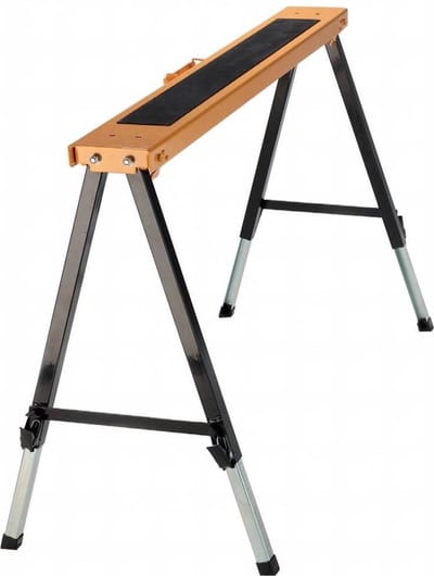 Batavia Telescopische zaagbok - Hoogte verstelbaar - werkoppervlak met antislipmat - Incl. draaghandgreep - Maxxwork