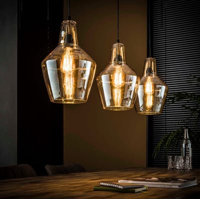LM-Collection 3L Casa Hanglamp - 105x24x150cm - Goud - Metaal
