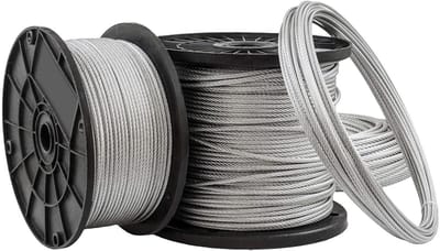 Sterke Verzinkte Staalkabel 50m 8mm - Lierkabel voor Zware Toepassingen