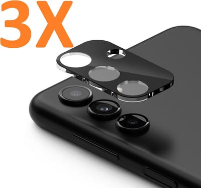 Camera Lens Glass Protector - beschermer Geschikt voor: Samsung Galaxy A13 5G A136 - Zwart  - 3x
