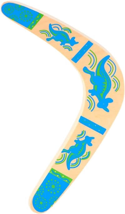 Vliegend Speelgoed - Boemerang Schijf - Buiten Spelen - Keert Terug - 33 x 26 cm - Blauw