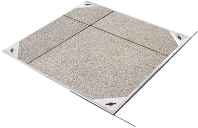 Inspectieputdeksel - Verzonken deksel - Tuin afwatering - Roestvrijstalen frame - 60x60 cm - Zilver