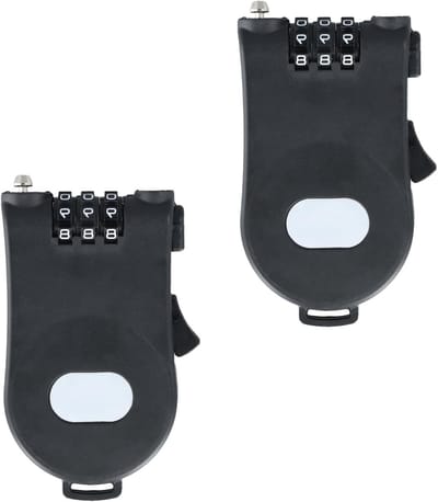 Veiligheidscombinatieslot voor Koffers - 2 Stuks, Robuuste Hangslot voor Reis, Kofferbeveiliging en Diefstalpreventie