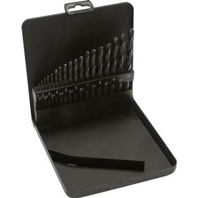 25-Piece Spiraalborenset DIN 338 N HSS-R 1 - 13 mm