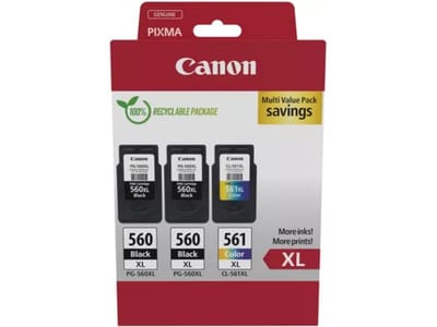 Canon PG-56XL + CL-561XL - Inktcartridge - Origineel - Hoge capaciteit - 2x Zwart + Kleur + Retourzakje