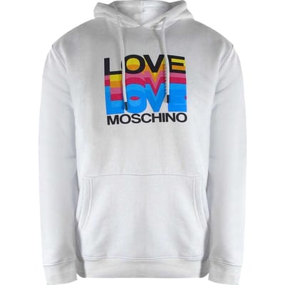Love Moschino Dames/Dames Multi Logo Hoodie (Wit)