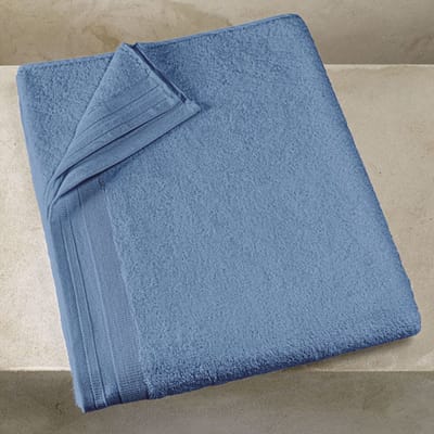 De Witte Lietaer Badlaken Contessa Santorini Blue - 100 x 150 cm - Blauw - Katoen