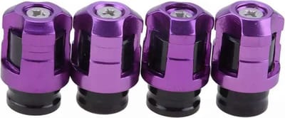 TT-products ventieldoppen Screw-on Purple aluminium 4 stuks paars