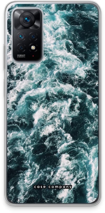 Case Company® - Hoesje geschikt voor Xiaomi Redmi Note 11 Pro hoesje - Zee golf - Soft Cover Telefoonhoesje - Bescherming aan alle Kanten en Schermrand