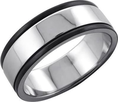 Amanto Ring Ave - 316L Staal - 8 mm - Maat 63 - 20