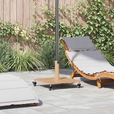 vidaXL - Parasolvoet - 26.75 - kg - Licht - Hout - Vierkant - Verstelbaar