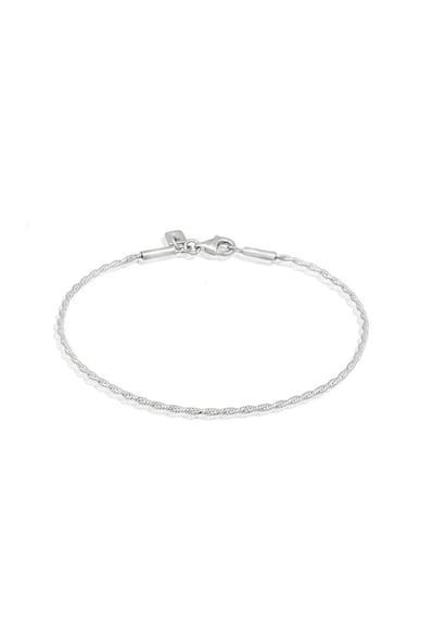KUZZOI - Armband - Armband Heren Koord Ketting 925 Sterling Zilver Geschenken voor Mannen 21 cm - Heren