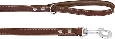 Jack and Vanilla Vetlederen Hondenriem / Hondenlijn - Bruin - Breedte 16 mm - Lengte 100 cm