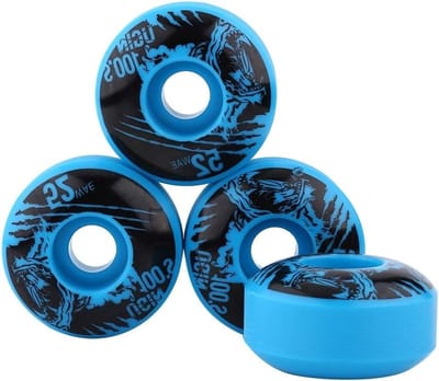 4 Stuks Skateboard Wielen, Hoge Veerkracht PU SHR 100A 52mm x 30mm voor Longboard en Basis Skateboarding