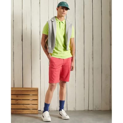 Superdry International Chino Korte Broek Roze 30