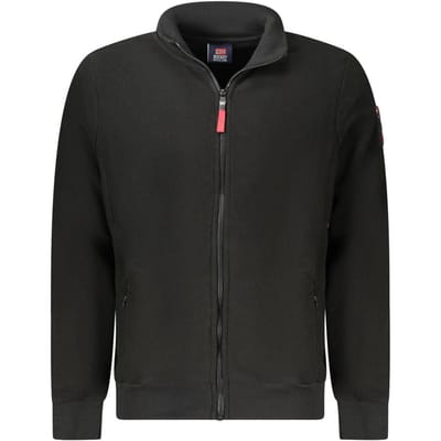 Noorwegen 1963 Zwarte Polyester Heren Sweatshirt