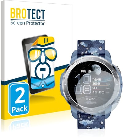 BROTECT - Screenprotector voor Honor Watch GS Pro - Folie Beschermfolie transparant 2 Stuks