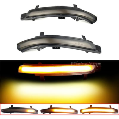 LED Dynamische Richtingaanwijzer Zijspiegel Indicator Knipperlicht Sequentiële Lamp voor Skoda Octavia MK2 1Z 09-13 Superb B6 3T 08-14 gray