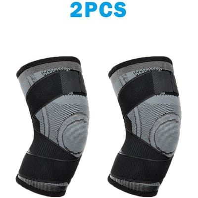 2 STKS Kniebeschermers Actieve Geïntensiveerde Elastische Kniebrace Ondersteuning Fitness Basketbal Volleybal Brace Medische Artritis Gewrichten Beschermer XL
