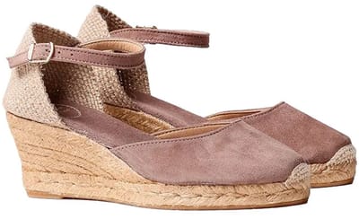 Dames espadrille van gesloten leer | LLORET-5