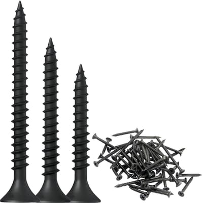 Dailygoods- Houtschroeven 100 stuks - Platte kop - Zelftappende kruiskop - M3,5 x 30 mm - Hoge sterkte - Scherpe punt - Goede bevestigingsprestaties - Schroeven