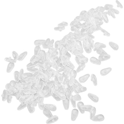 100 Paires Coussinets de Nez en Silicone Coussin d'Air Coussinets de Nez pour Lunettes Coussinets pour Pont de Nez Remplacement pour white