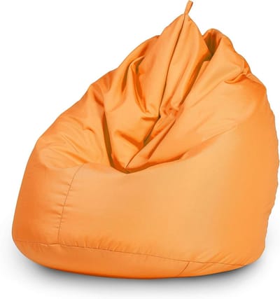 Zitzak - Zitkussen vloerkussen - Ontspannen zitten - Waterafstotende coating - 65x95 cm - Oranje