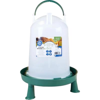 Duvo+ Stevige drinkklok voor pluimvee met handig draaghandvat. 7 liter