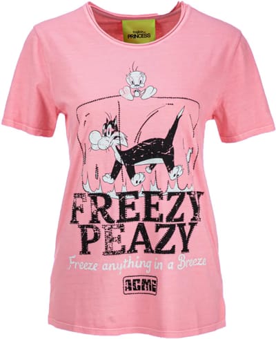 Frogbox - roze Freezy Peazy t-shirt - maat 36