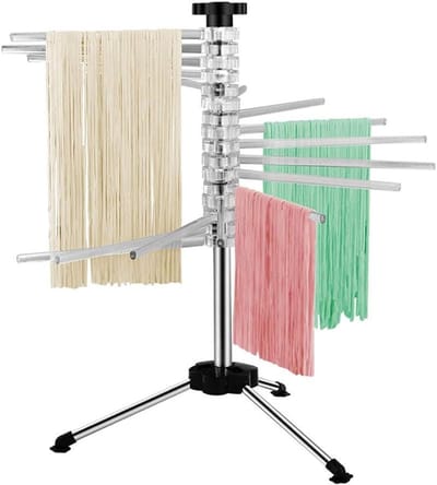 Pasta Droogrek - Noodle Droger - Verse Pasta Maken - Opvouwbaar Ontwerp - 16 Ophangingen - Niet Gespecificeerd