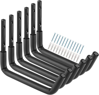 SnelShoppen - Garage Opslag Haak Heavy Duty, 30.5cm Wandmontage Hanger Organizer voor Gereedschap, Stoelen, Tuinslangen, Ladder, Fietsen, Tuinaccessoi