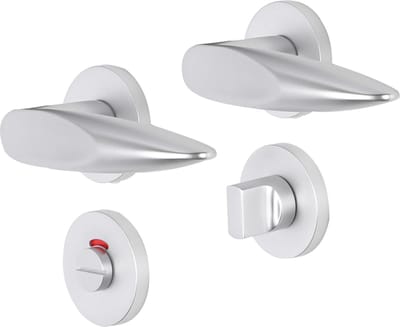 IMPRESSO SUTTON KRUK MET 2X ROZET WC ROND VERDEKT ALUMINIUM