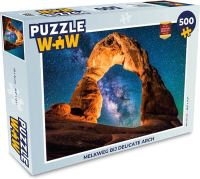 Puzzel Melkweg bij Delicate Arch - Legpuzzel - Puzzel 500 stukjes