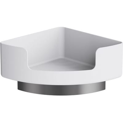 HEWI Series 802 LifeSystem corner shelf with wall bracket made of polyamide 802.03B220 98