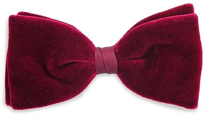 Sir Redman - Strikken - fluwelen strik bordeauxrood - bordeauxrood