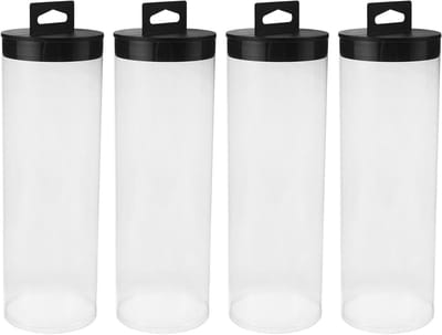 Ballen Opbergbuizen - Sport Ballen Houders - Efficiënt Trainen - Waterdichte Doppen - 4 Stuks - Transparant