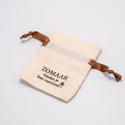 Cadeauzakje met tekst; Zomaar, cadeau idee verjaardag, Valentijnsdag, cadeau om iemand te bedanken